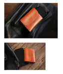 men's women leather coin wallet