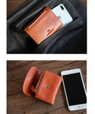men's women leather coin wallet