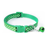 Nylon with Bell Pet Cute Fashion Round Dot Print Dog Cat Puppy Charm Adjustable Lovely Safety Collars 1PC New Buckle