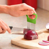 Stainless Steel Onion Needle Onion Fork Vegetables Fruit Slicer Tomato Cutter Cutting Safe Aid Holder Kitchen Accessories Tools8