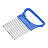 Stainless Steel Onion Needle Onion Fork Vegetables Fruit Slicer Tomato Cutter Cutting Safe Aid Holder Kitchen Accessories Tools8