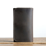 Men's retro crazy horse leather short wallet