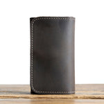 Men's retro crazy horse leather short wallet