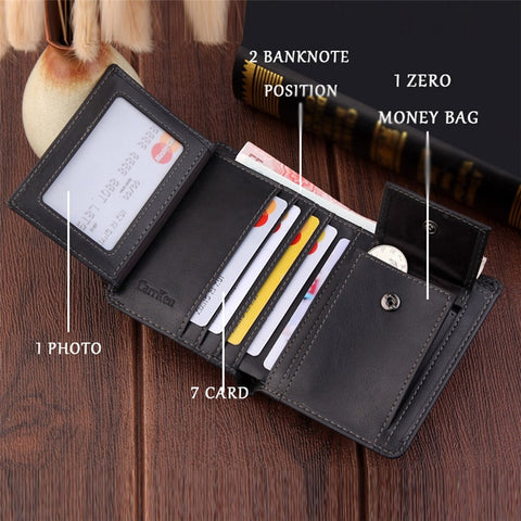 Men's Leisure Leather Mini Wallet