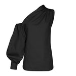Celmia 2020 Plus Size Fashion Women Long Sleeve Shirts Ladies Cold Shoulder Solid Blouses Office Casual Loose Top Elegant Blusas