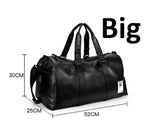 FX High Quality PU Leather Sports Bags Gym Bags Man Women Classic Sports Hand Bag Fitness Travel Bags Workout Bag Shoes Storage