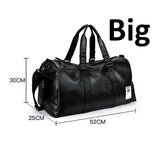 FX High Quality PU Leather Sports Bags Gym Bags Man Women Classic Sports Hand Bag Fitness Travel Bags Workout Bag Shoes Storage