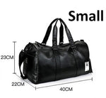 FX High Quality PU Leather Sports Bags Gym Bags Man Women Classic Sports Hand Bag Fitness Travel Bags Workout Bag Shoes Storage